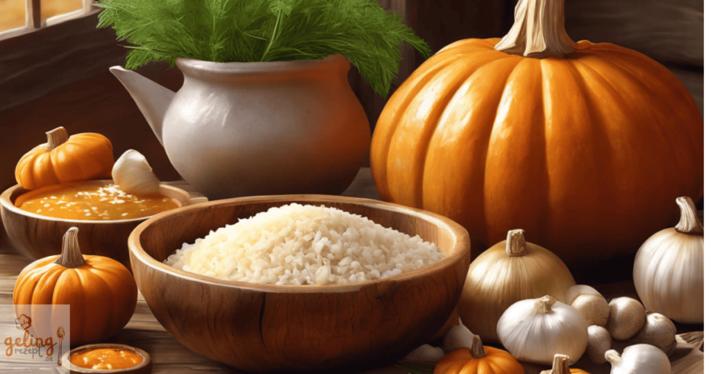 Einfaches Kürbis-Risotto mit Pilzen und Salbei 4 Portionen 2 Kürbis-Risotto mit Pilzen und Salbei